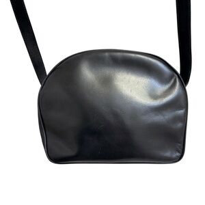 Salvatore Ferragamo black leather crossbody bag